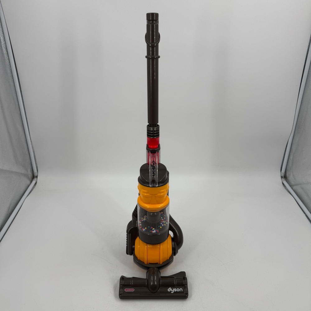 Casdon Dyson Yellow Ball Toy Vacuum Cleaner Replica Pretend Play Gray TESTED